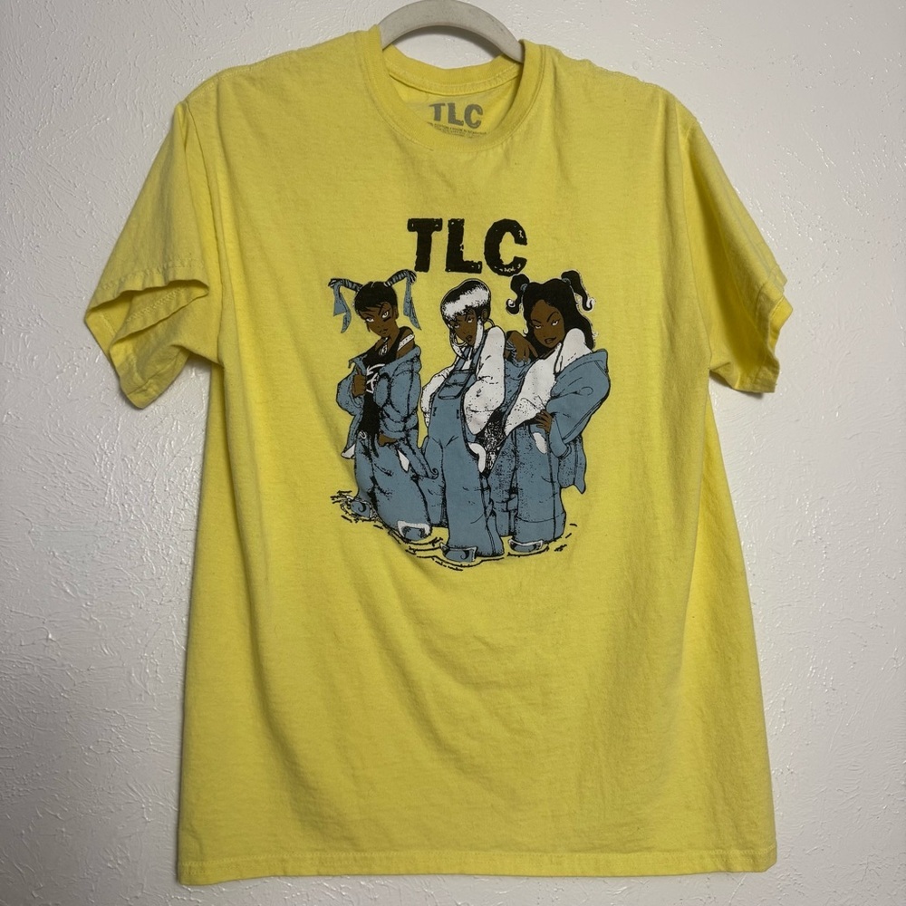 TLC Bright Yellow Graphic Tee